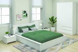 Кровать Сакура 160х200см лдсп белый