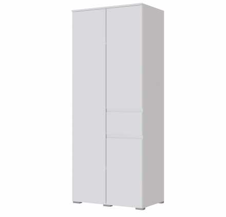 Шкаф 2-х створчатый Плейона 900x2200x554мм белый