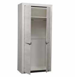 Шкаф для одежды 33.03 Лючия (2-х дверный)  1078х2300х580мм лдсп бетон пайн белый/венге