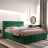 Кровать Вена (мора зеленый) 1400x2000 мм с ортопедическим основанием