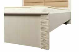 Элана кровать Бодега белая 140x200 см с ортопедическим основанием