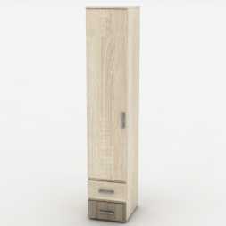 Шкаф для одежды глубокий серия Венеция (мод.51) 500х2132х520мм дуб сонома светлый