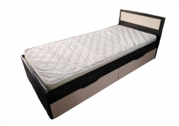 Кровать односпальная с ящиками Гармония КР 607 0,8м венге / белфорт
