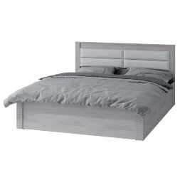 Кровать двуспальная Монако 160х200см ясень белый с подъемным механизмом