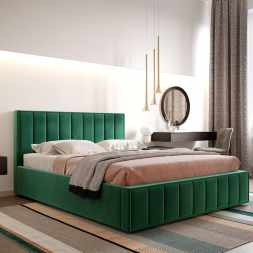 Кровать Вена (мора зеленый) 1800x2000 мм с подъемным механизмом